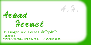 arpad hermel business card